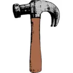 Vektor-Illustration von Nagel Abzieher hammer