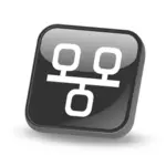 Кнопка сети логотип