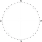 Minimalistische Kompass