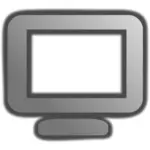 PC display tecken vektorbild