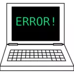 Laptop with error