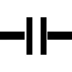 Capacitor symbol image
