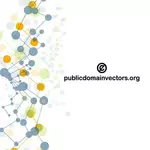 Colorful connected dots vector graphics