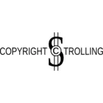 Copyright Trolling vektor illustration