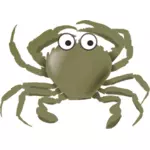 Grön krabba