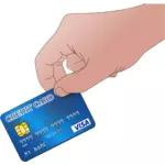 Använd kreditkort vektorbild