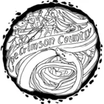The Crimson Country logo vector image