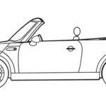 Grafika wektorowa z mini Cabrio