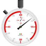 Disegno vettoriale di italiano cronometro