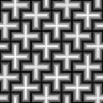 Shiny cross pattern