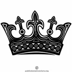 Crown monochrome art