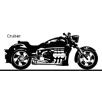 Крейсер велосипед векторное изображение