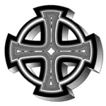 Vector imagem cinza Celtic cross