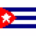 Кубинский флаг в пикселях