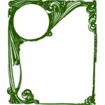 Krullend groene frame