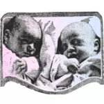 प्यारा शिशुओं वेक्टर छवि