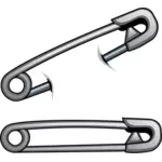 Safety pin vector image