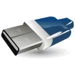 Ilustração em vetor unidade flash USB