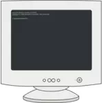 Grafica vettoriale di schermo computer ms dos