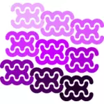 Vector Illustrasjon av lilla kurver mønster