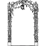 Image vectorielle du cadre décoration arch