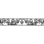 Vector graphics of floral decorative bar