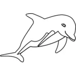 Vektorgrafiken von Tauchen dolphin