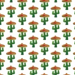 Desert cactus seamless pattern