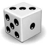Vector image of game dice close-up