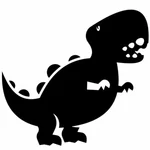 Dinosaurus kartun grafis