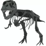 Tyrannosaurus Rex कंकाल वेक्टर छवि