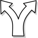 Vector afbeelding van uiteenlopende symbool