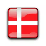 Denmark flag inside glossy label