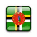 Dominica flag vector button