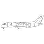 Jet profil wektor