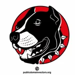 Símbolo do logotipo da cabeça de cachorro