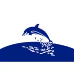 Blå delfin