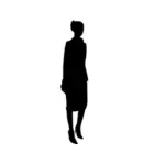silueta ženy černé