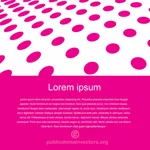 Page design with pink dots