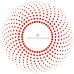 Circle with dots vector