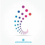 Dotted logo design concept