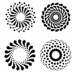 Patrones cuadrados circulares