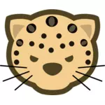 Japonský Dou Shou Qi leopard Vektor Klipart