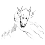 Devil vector drawing