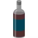 Láhev červeného vína vektorové grafiky