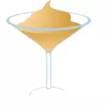 Kremet martini vektortegning
