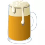 Image vectorielle d'un verre de bière