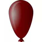 Vektorritning av äggformade röda ballong