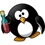 酔ってペンギン ベクトル画像