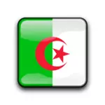 Bendera Aljazair mengkilap vektor